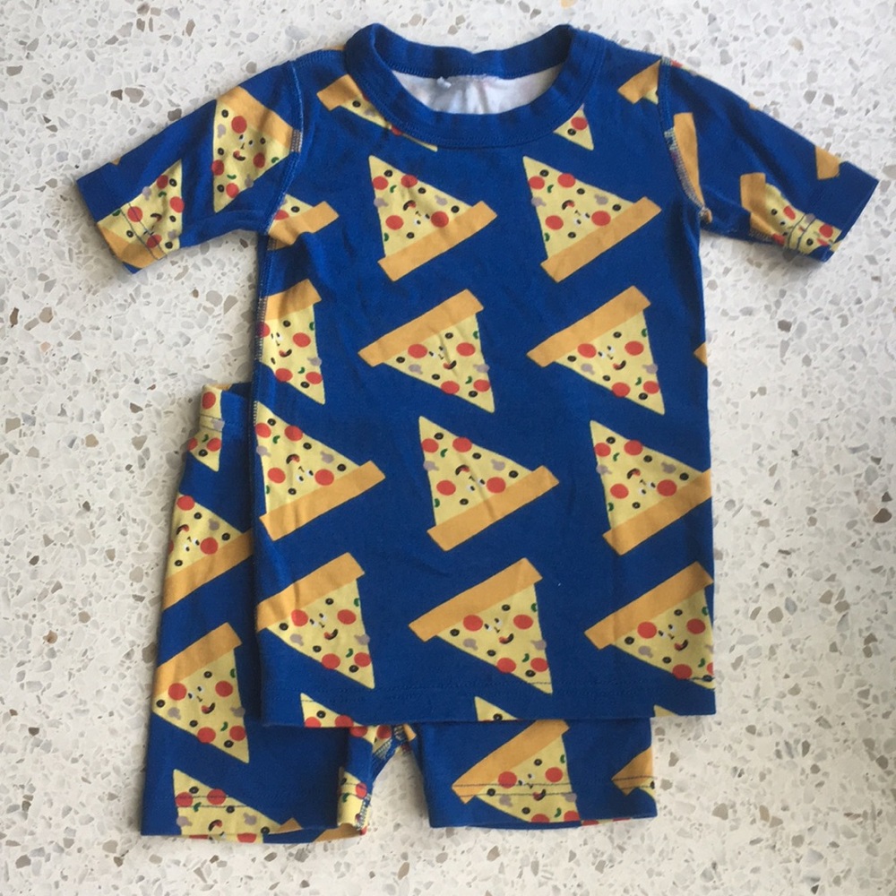 Hanna Andersson pizza pajamas sz 5